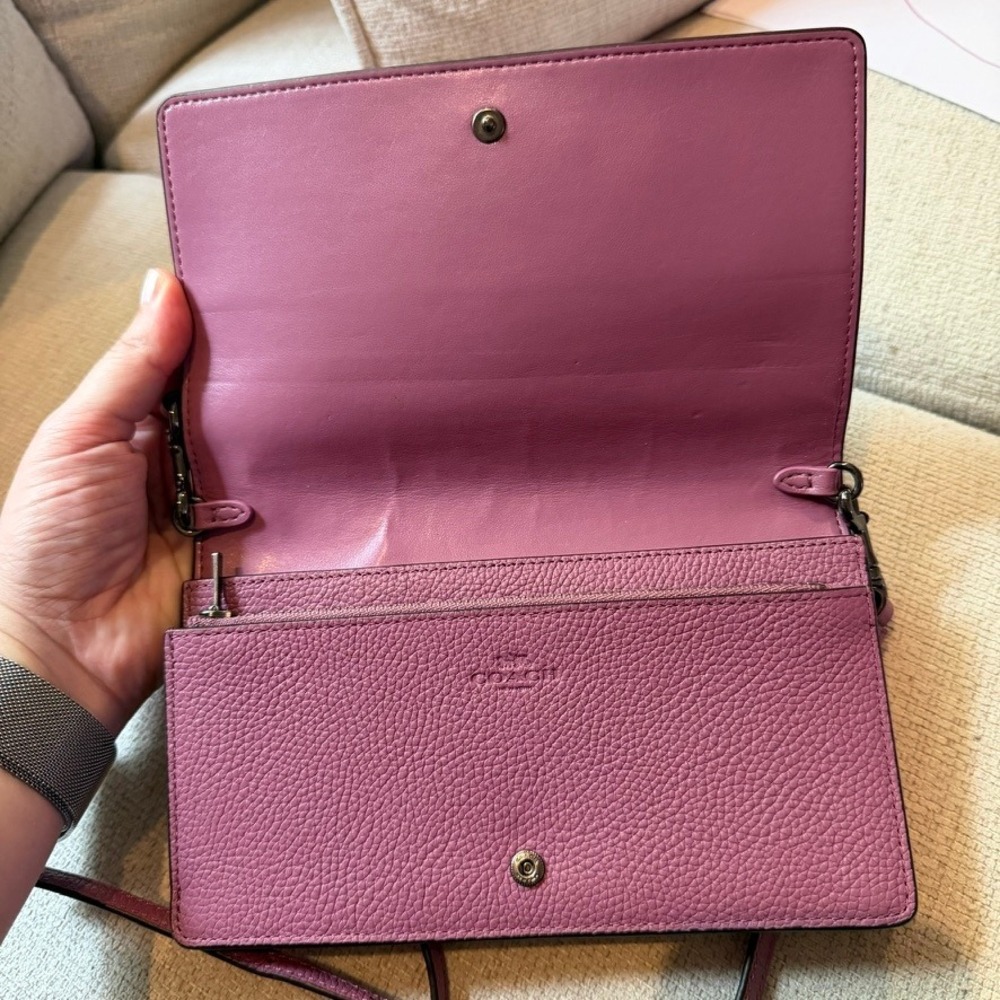 Coach Anna Foldover Crossbody Clutch - Picture 6 of 8